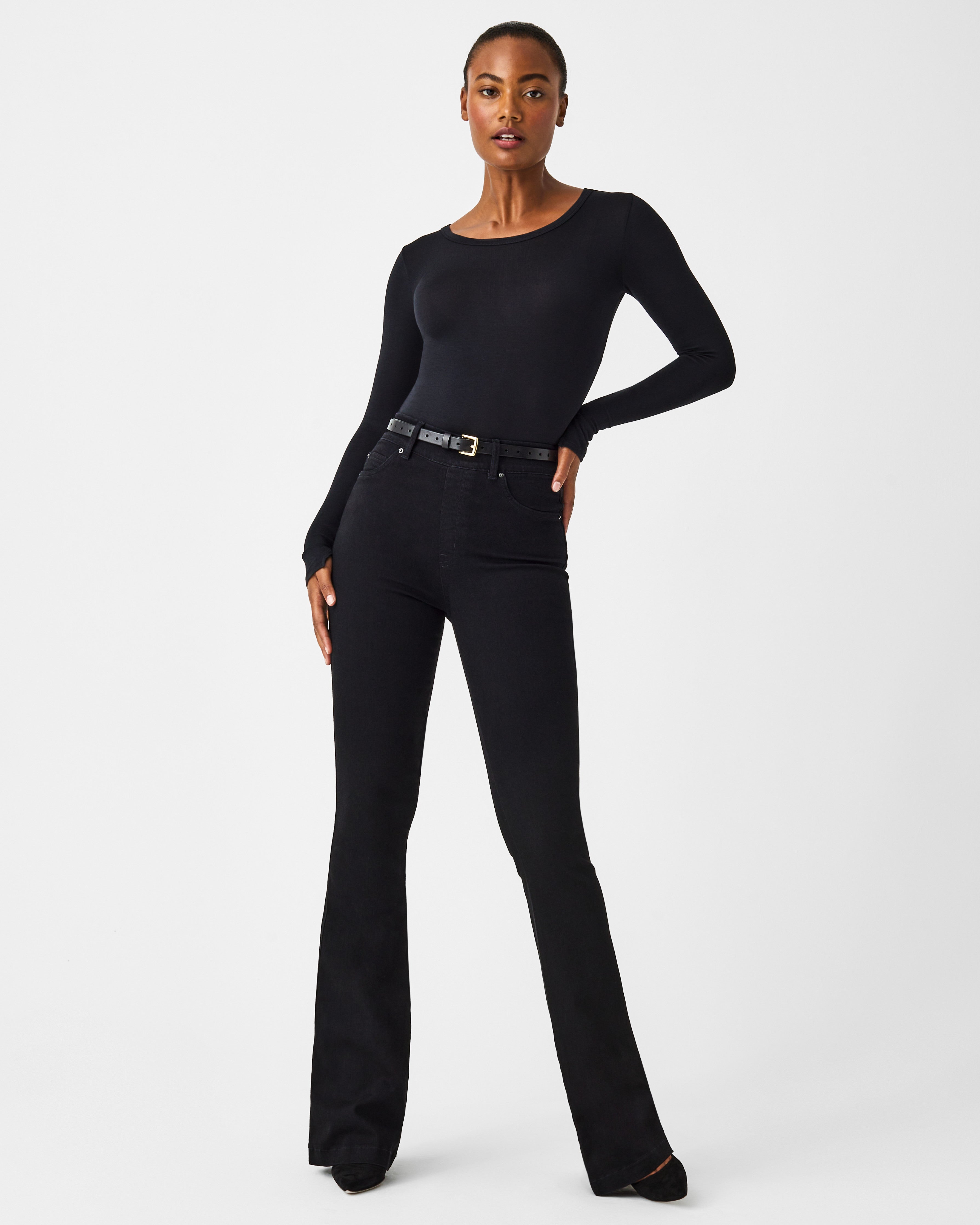SPANX Solid Black Jeans Size M - 60% off