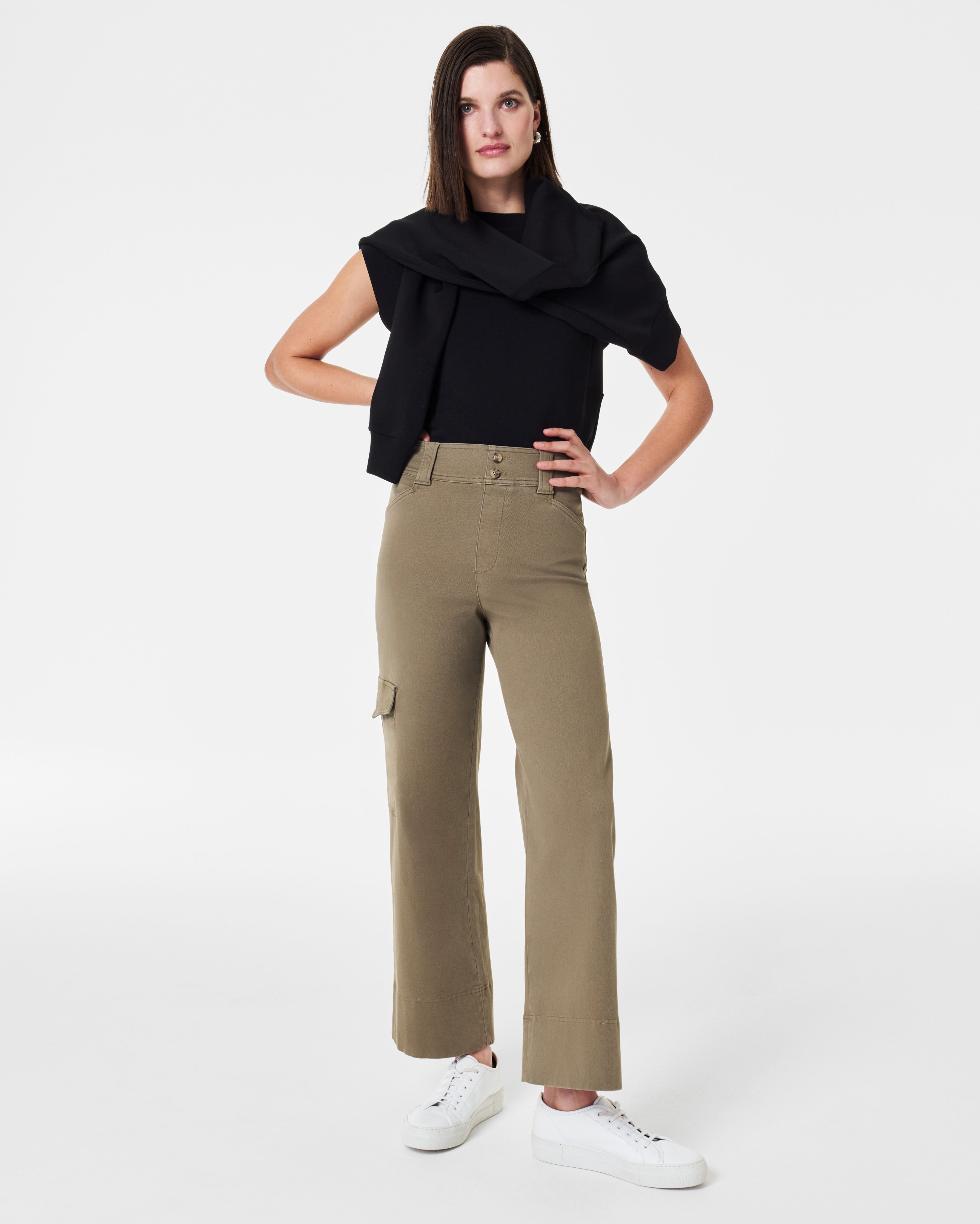 Stretch Twill Cropped Cargo Pant – Spanx