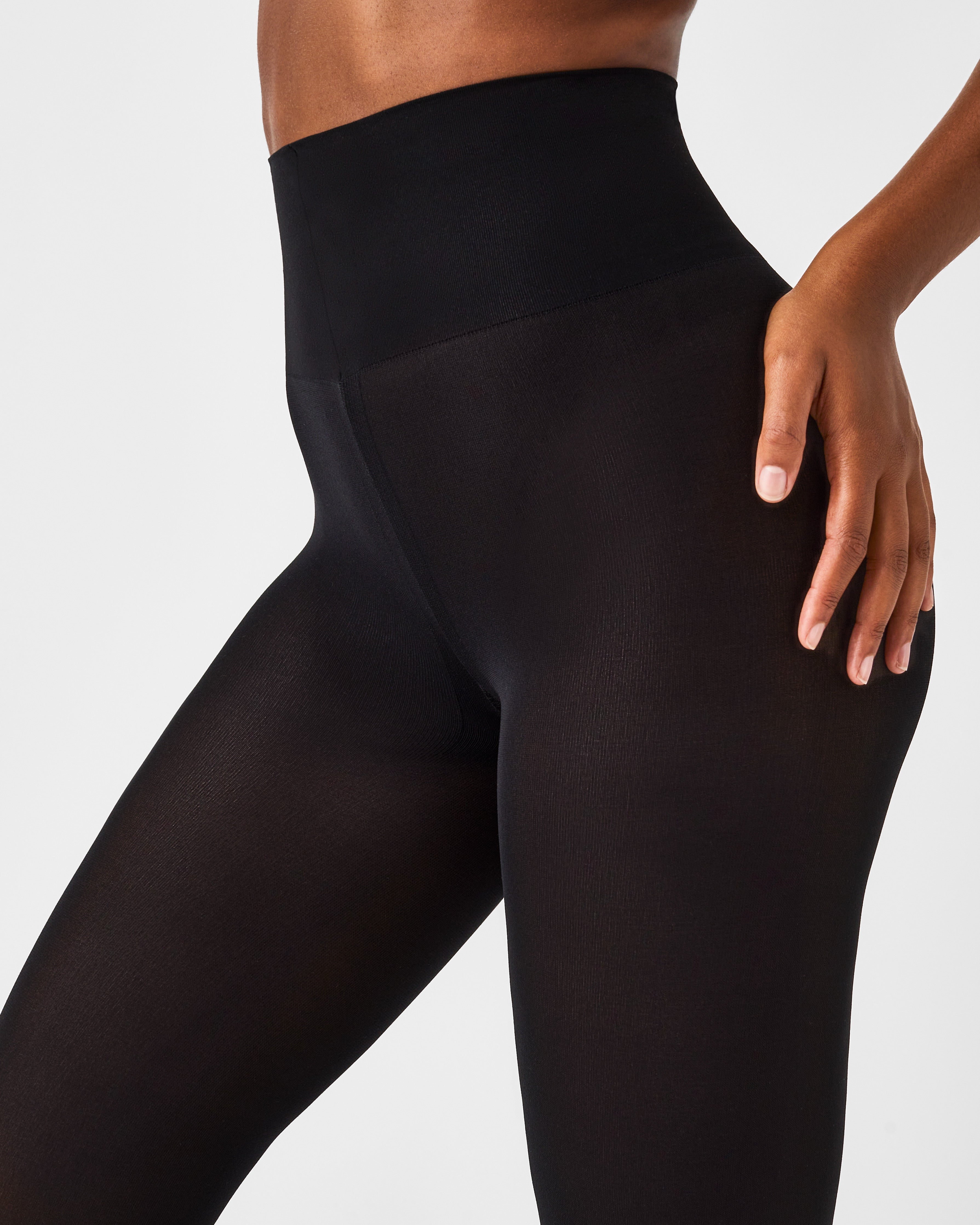 Assets by Spanx Cropped Shaping Leggings Sh2015 Tummy Control Black Size XL  for sale online
