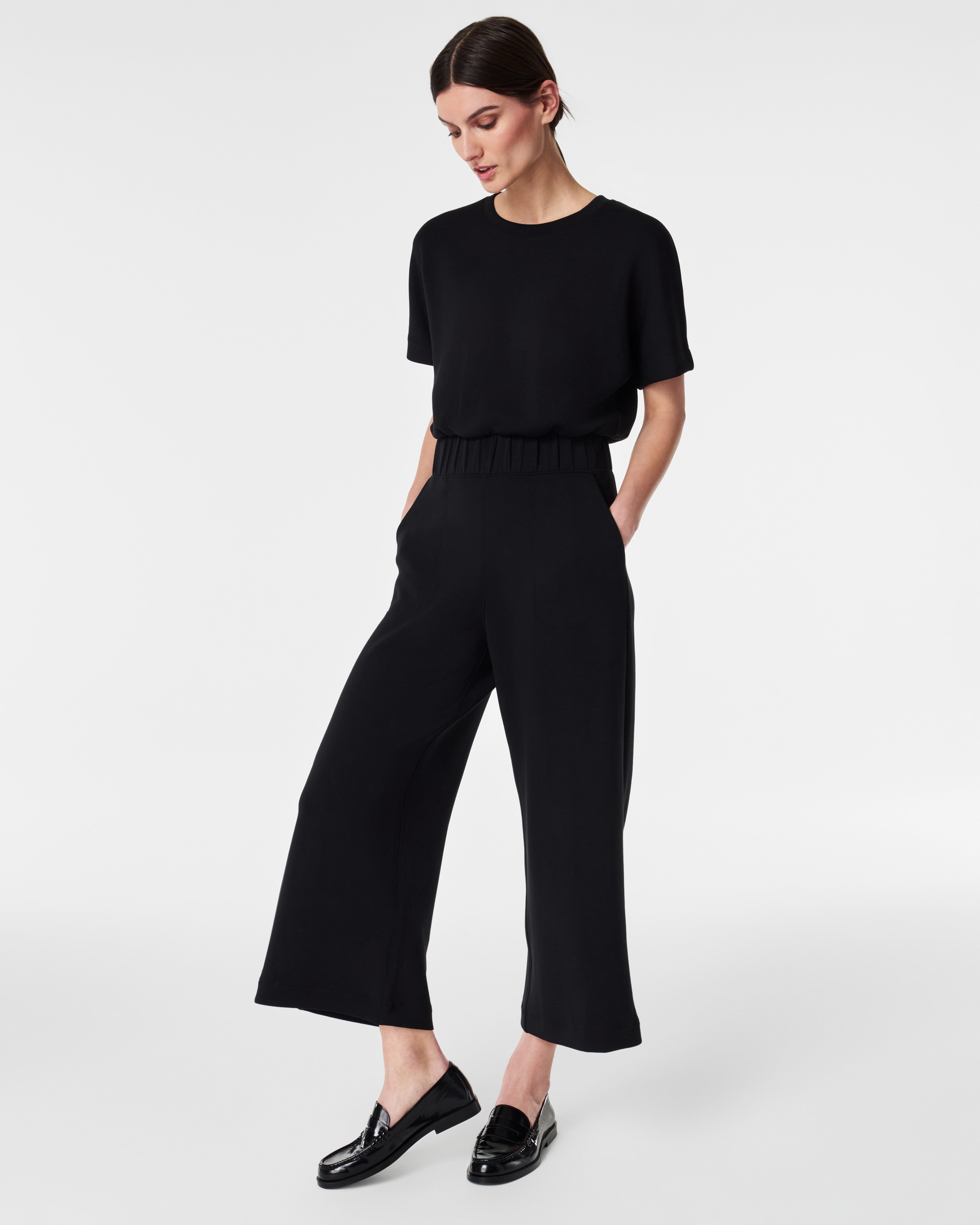 NWT sold cropped wide leg jumpsuit L