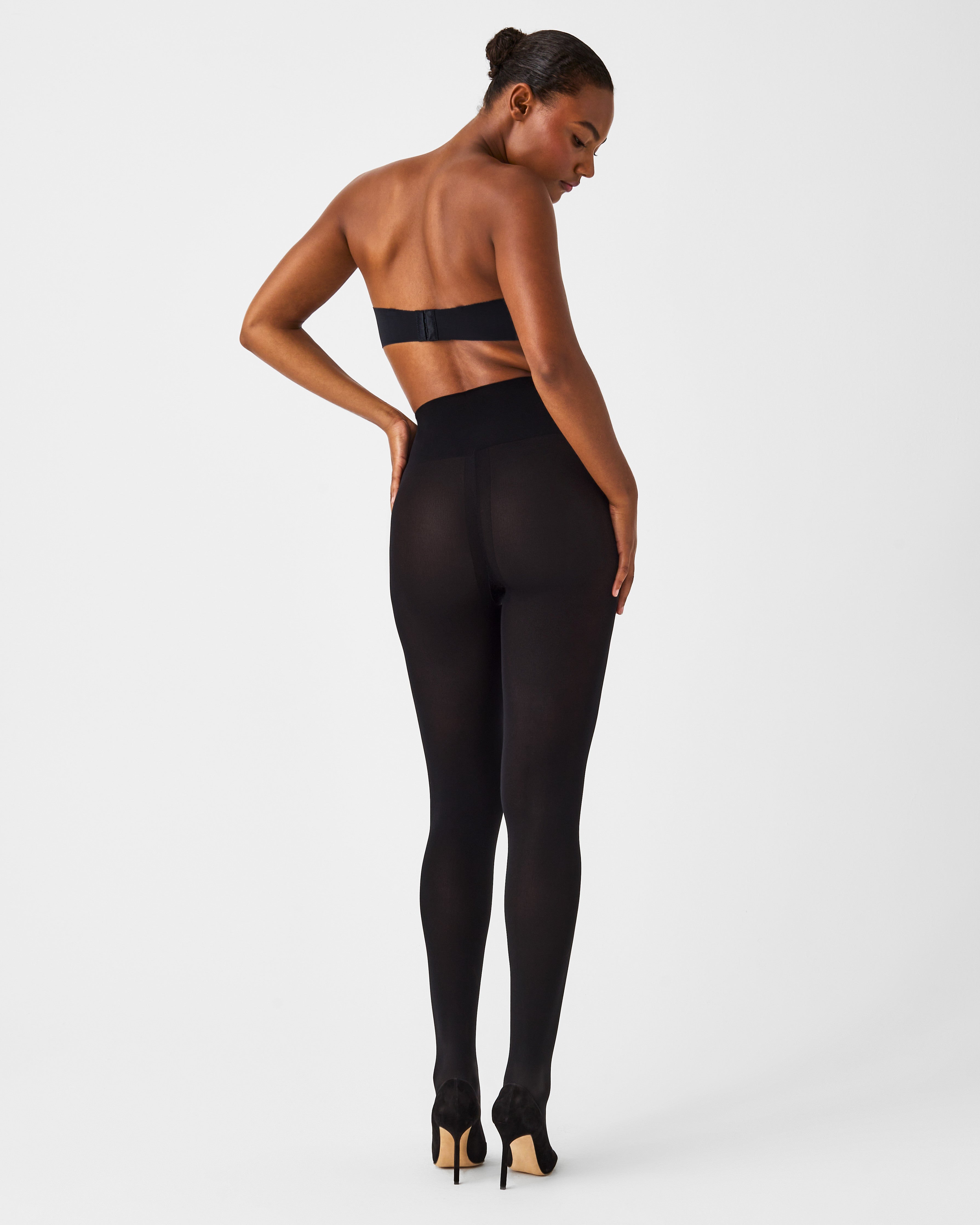 Assets Spanx Shaping Leggings 20339R Very Black - Women's Size Large