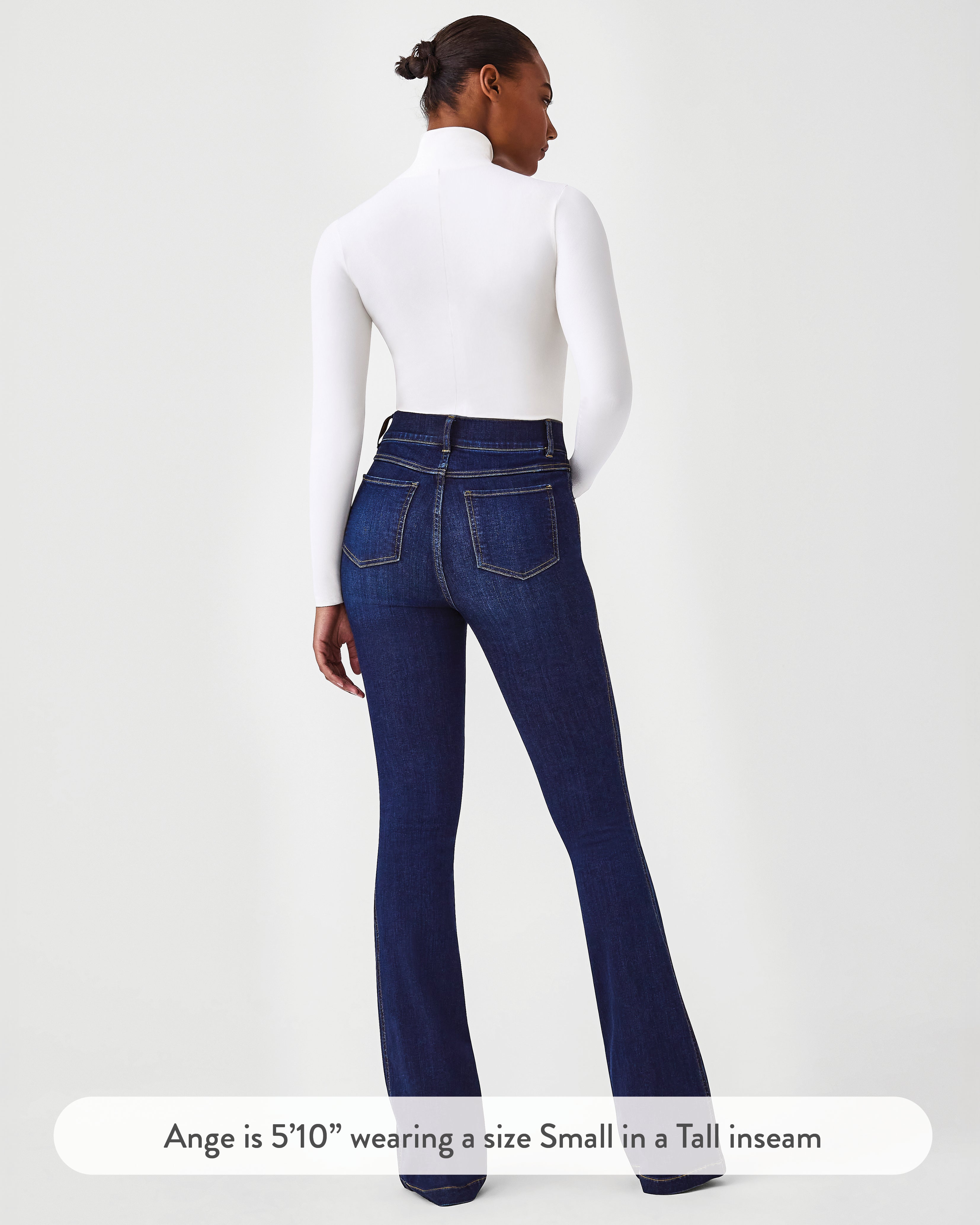 XYZMDJ Flare Jeans Female Split Denim Pants Black Womens Jeans woman Donna  Stretch Bottoms Skinny Pants For Women Trousers plus size (Color : B, Size  : S) : : Fashion