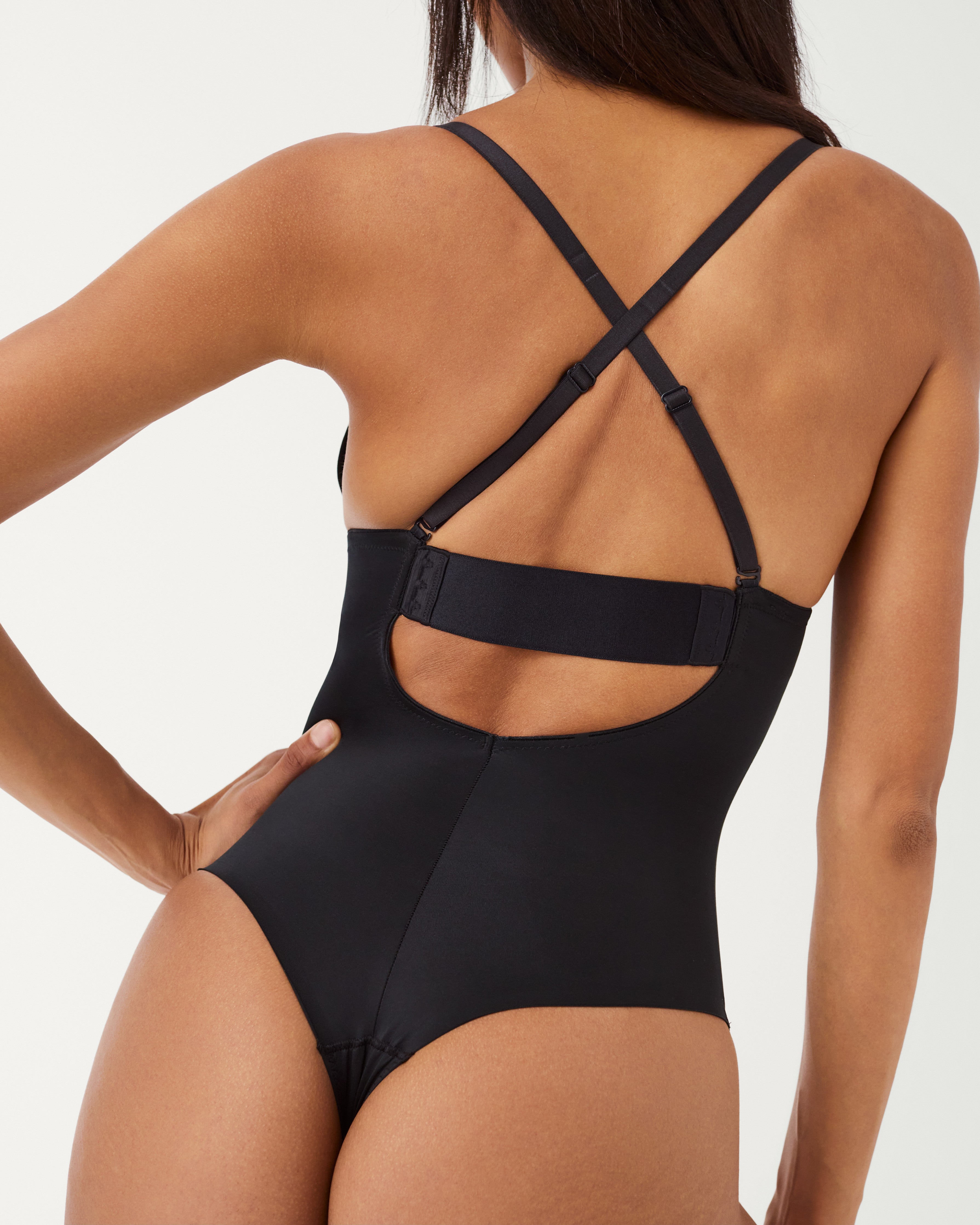 Spanx Suit Your Fancy High-Waisted Thong- Very Black- Small