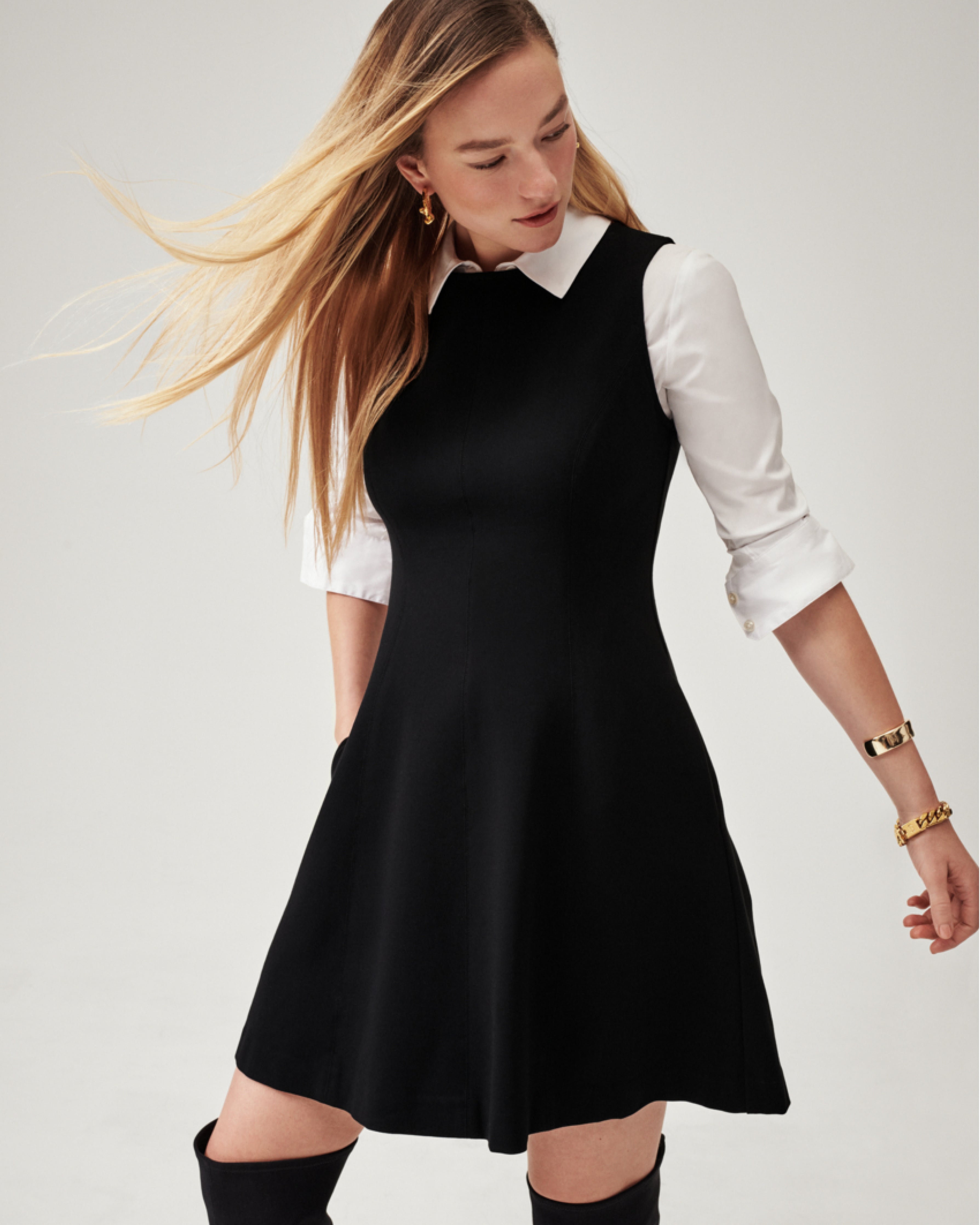 SPANX, Dresses, New Spanx Airessentials Mock Neck Dress In Black