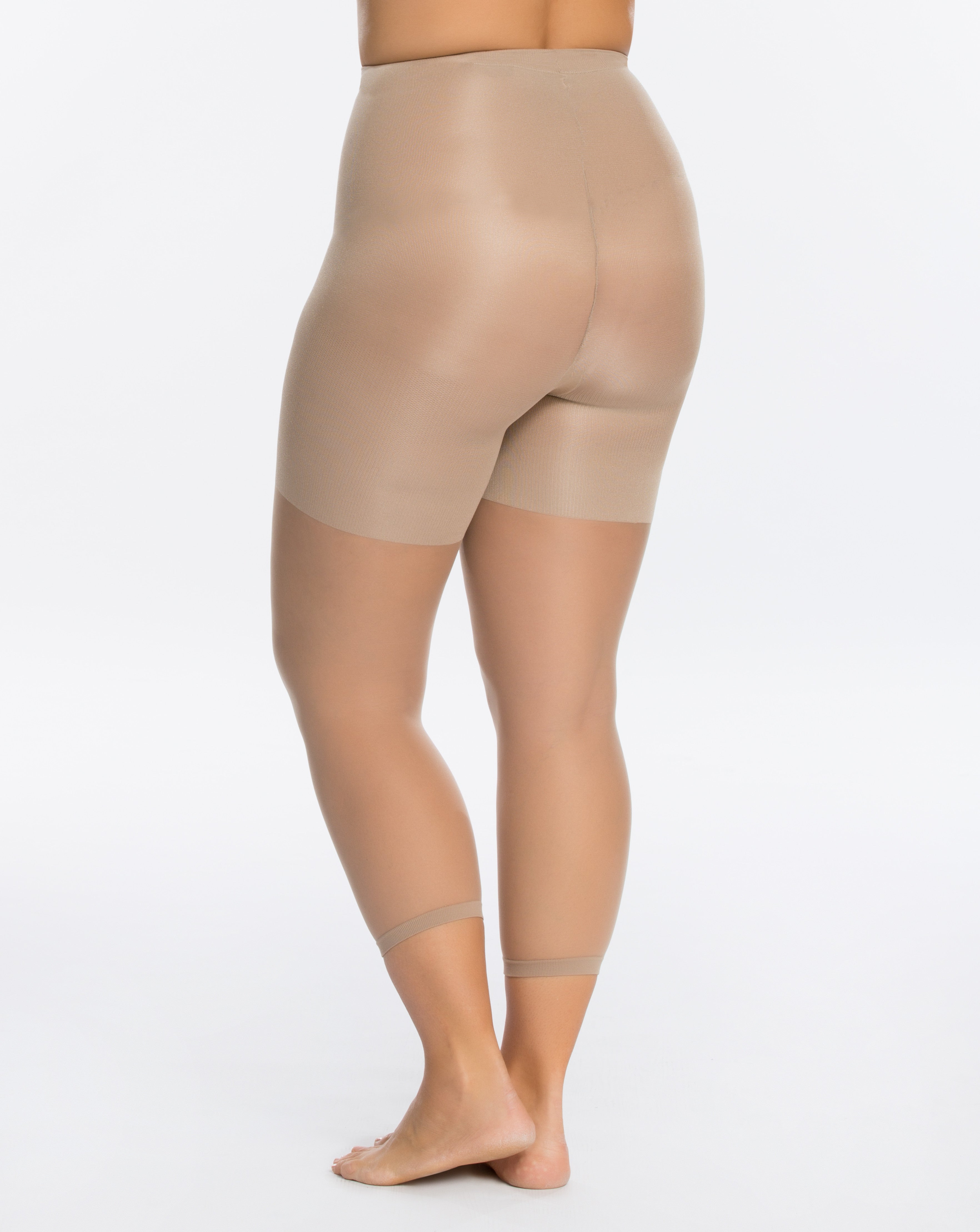 New. Spanx Sara Blakely High-Falutin' High Waisted Footless Pantyhose Nude  B D13