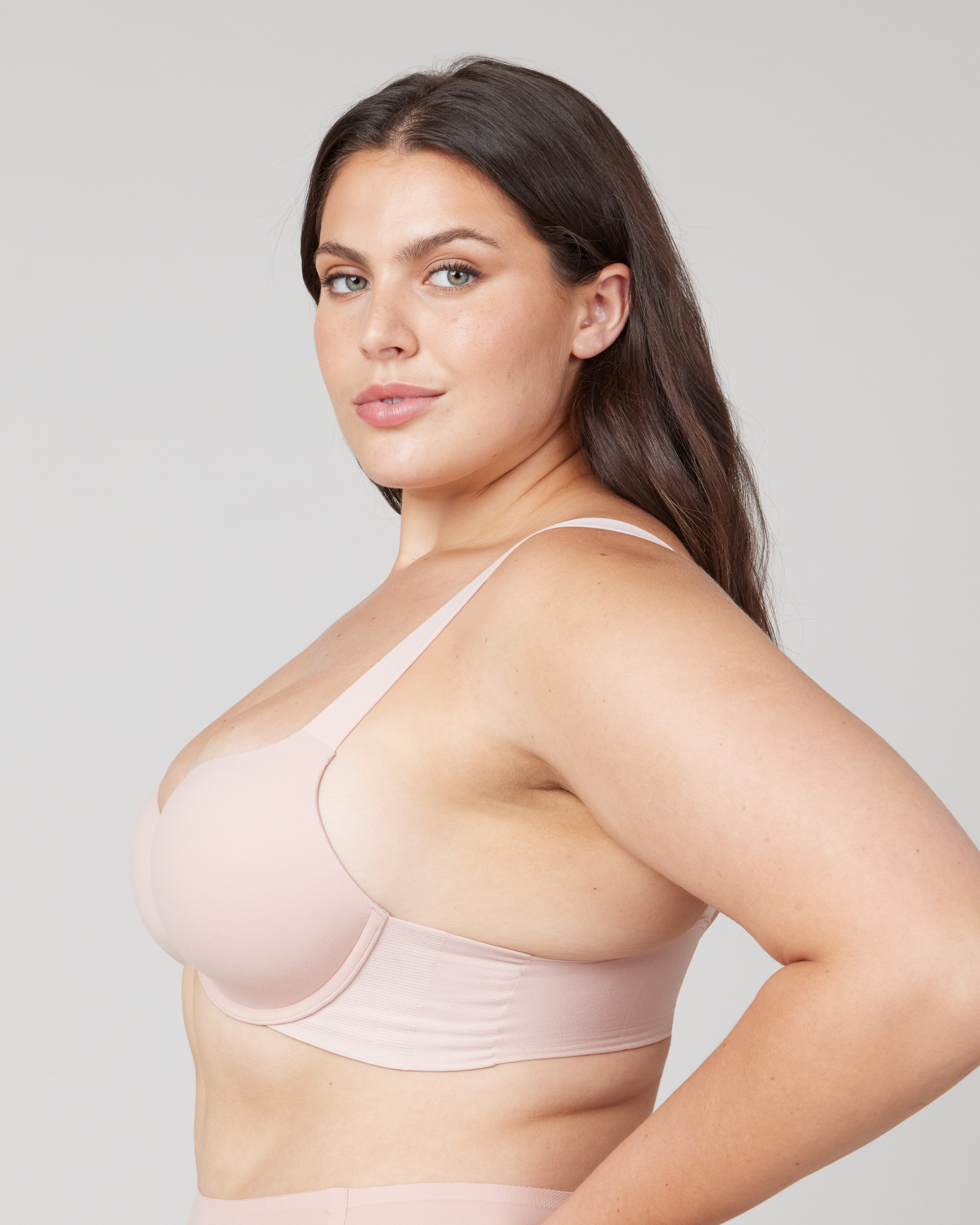 Plus Size Lace Cap Genie Spanx Reversible Comfort Bra With Stretch