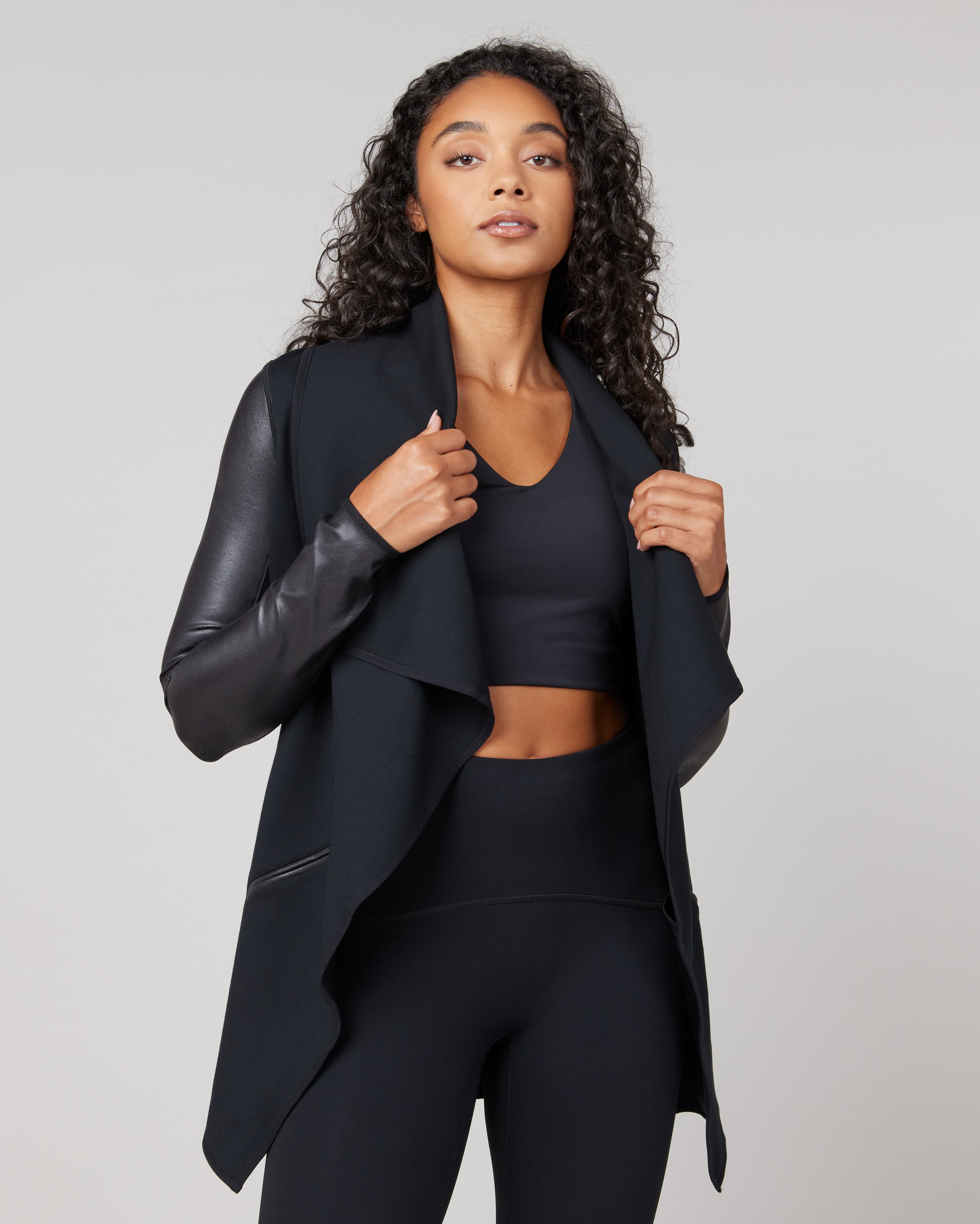 What Girls Want on X: Throw On and Go! The Spanx Drape Front Jacket is the  must have-layer of the season. Shop  or visit our  store at 157 Main Street Unionville #