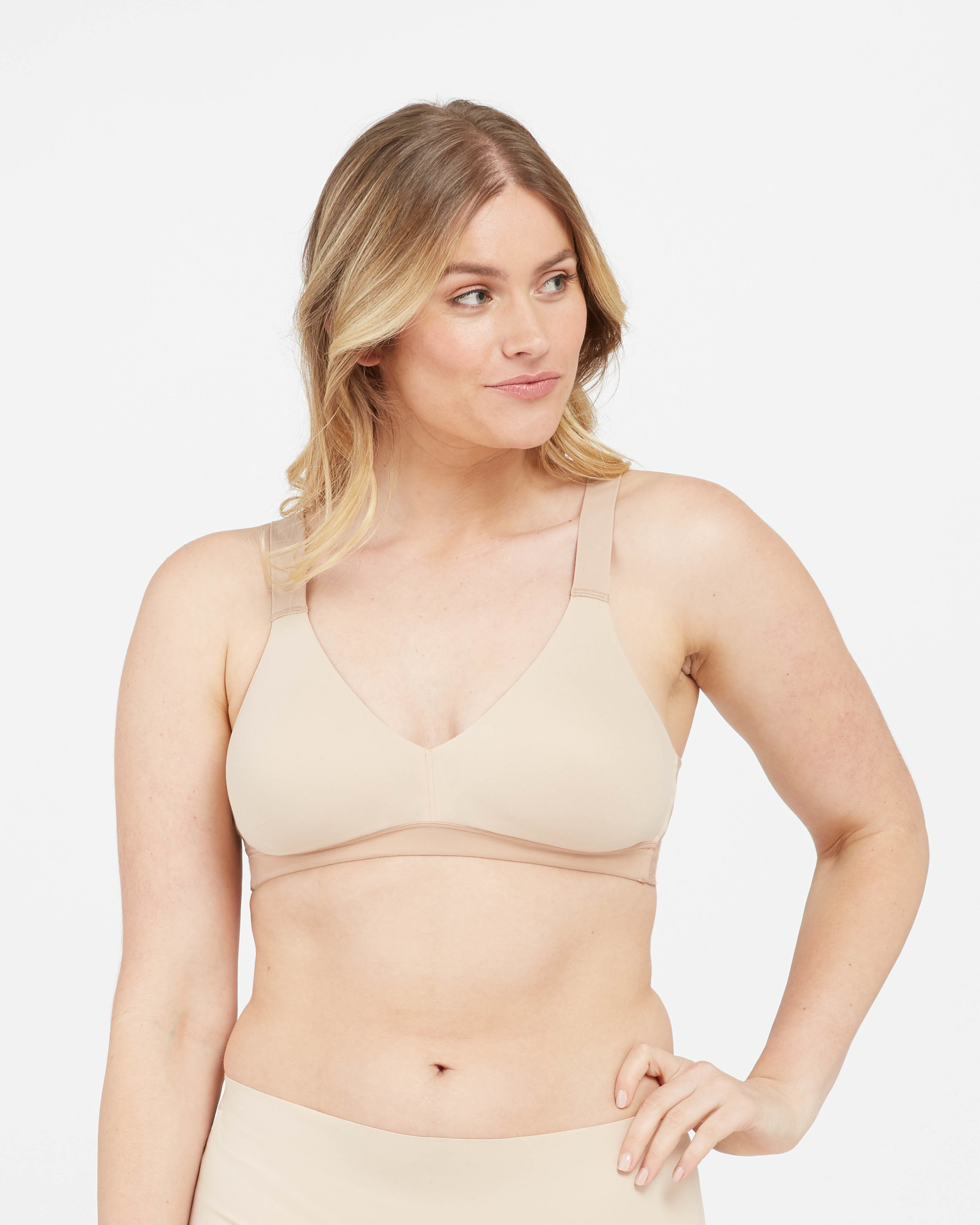 Spanx Shaping Satin Unlined Bralette - ShopStyle Bras