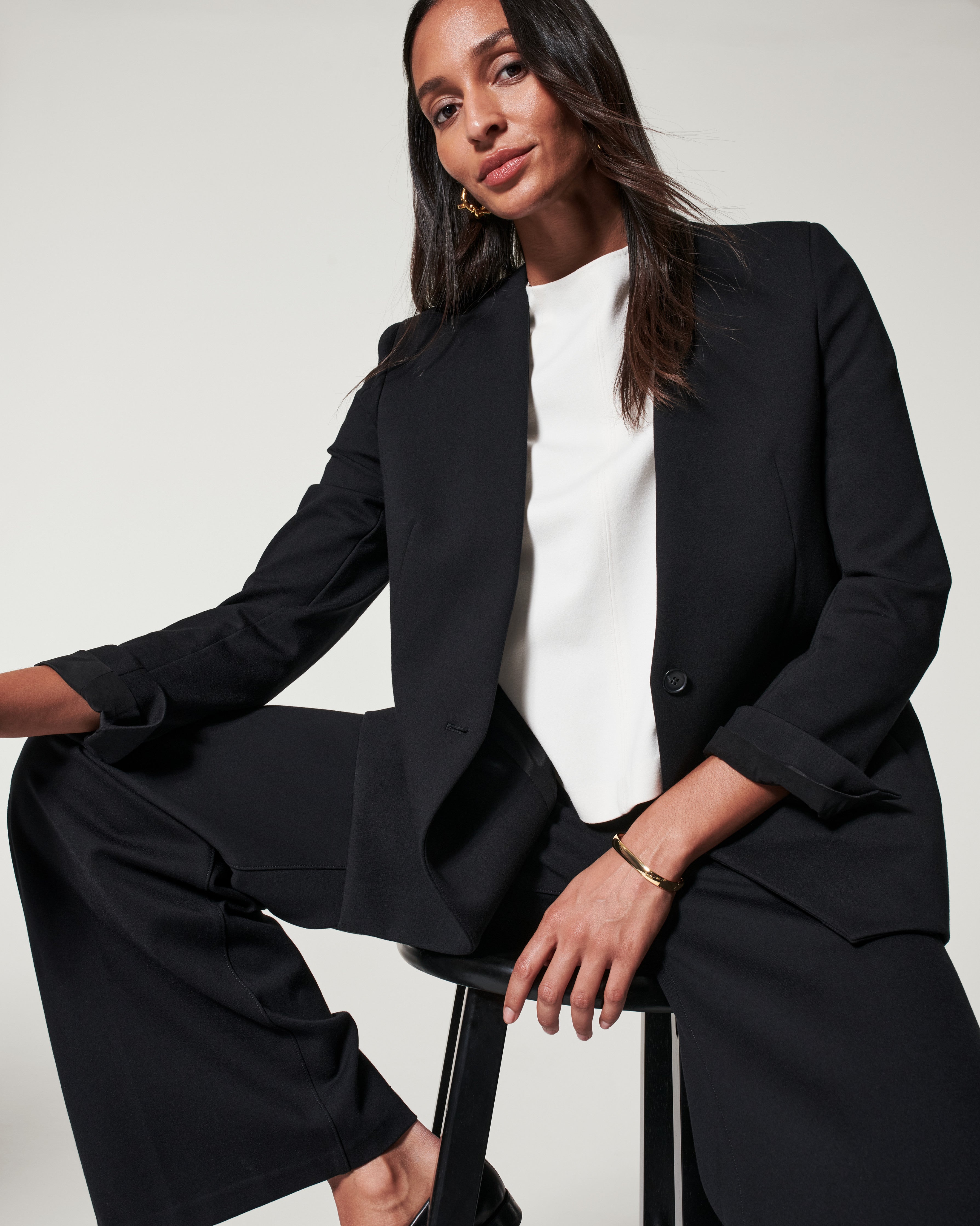 SPANX, Jackets & Coats, Spanx The Perfect Oversized Blazer Classic Black