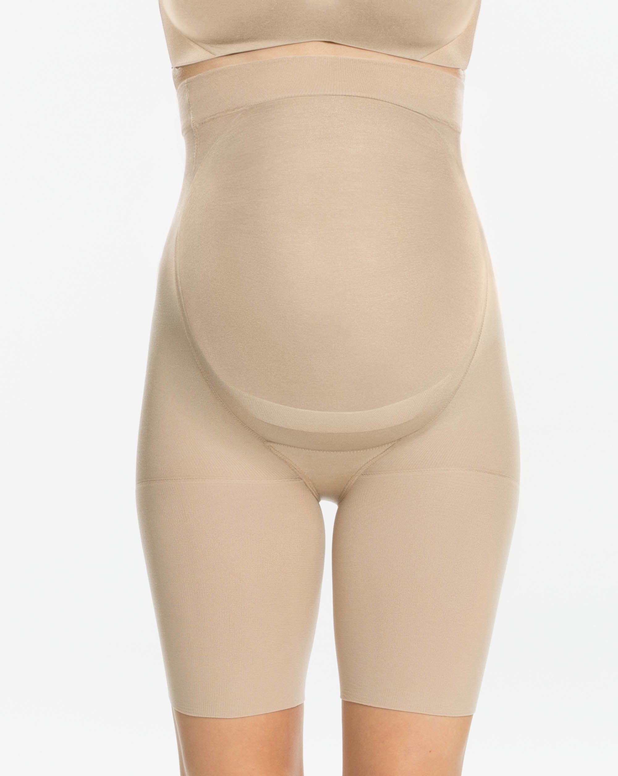 Shapewear For Women Tummy Control Strapless Maternity Mid Thigh Petti Soft  Abdomen Underwear Shaping Pants Beige M