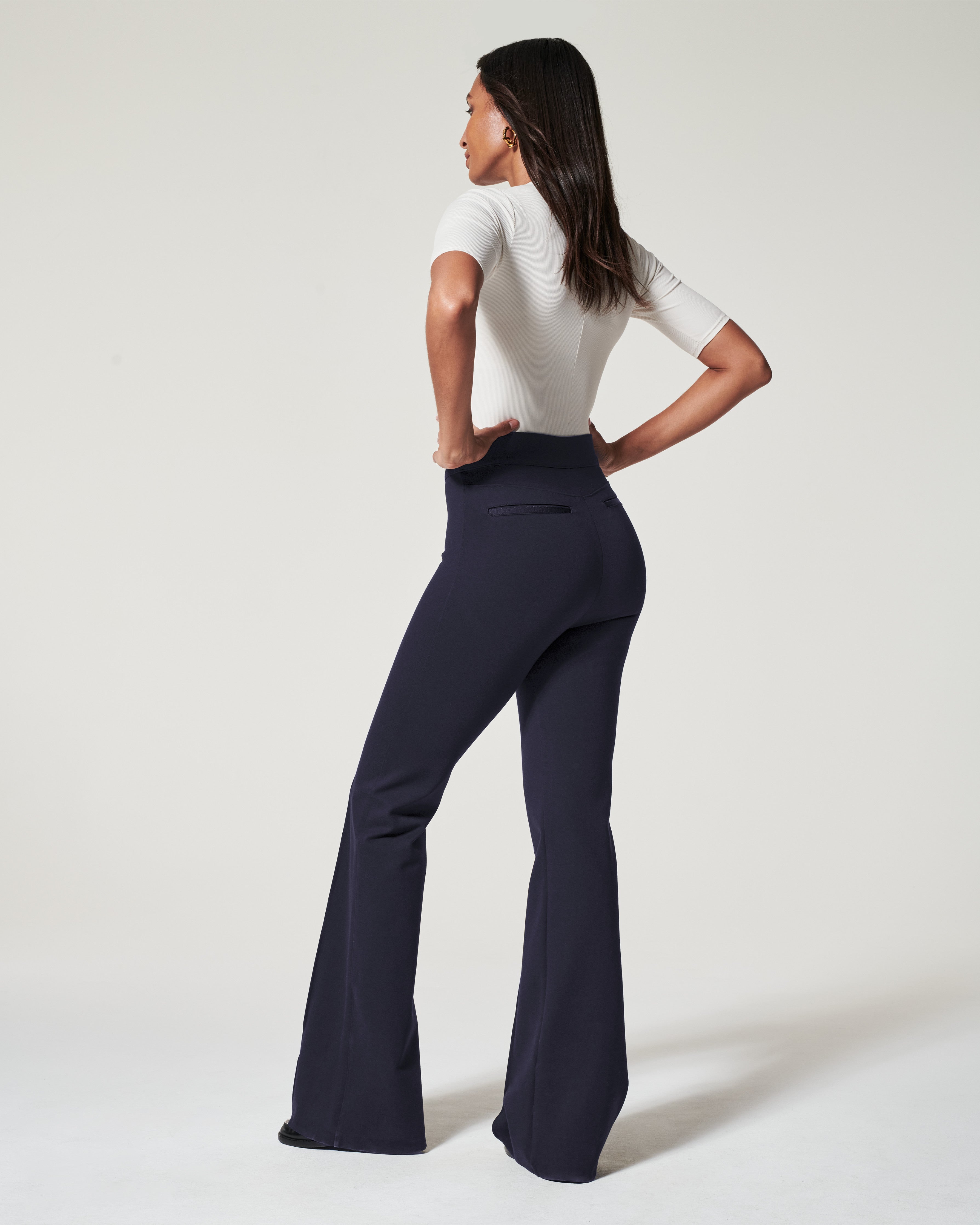 BluePeppermint Boutique - Spanx Magic 💫 Designed with smoothing premium  Ponte fabric it's the Spanx Kick Flare Perfect Pant!