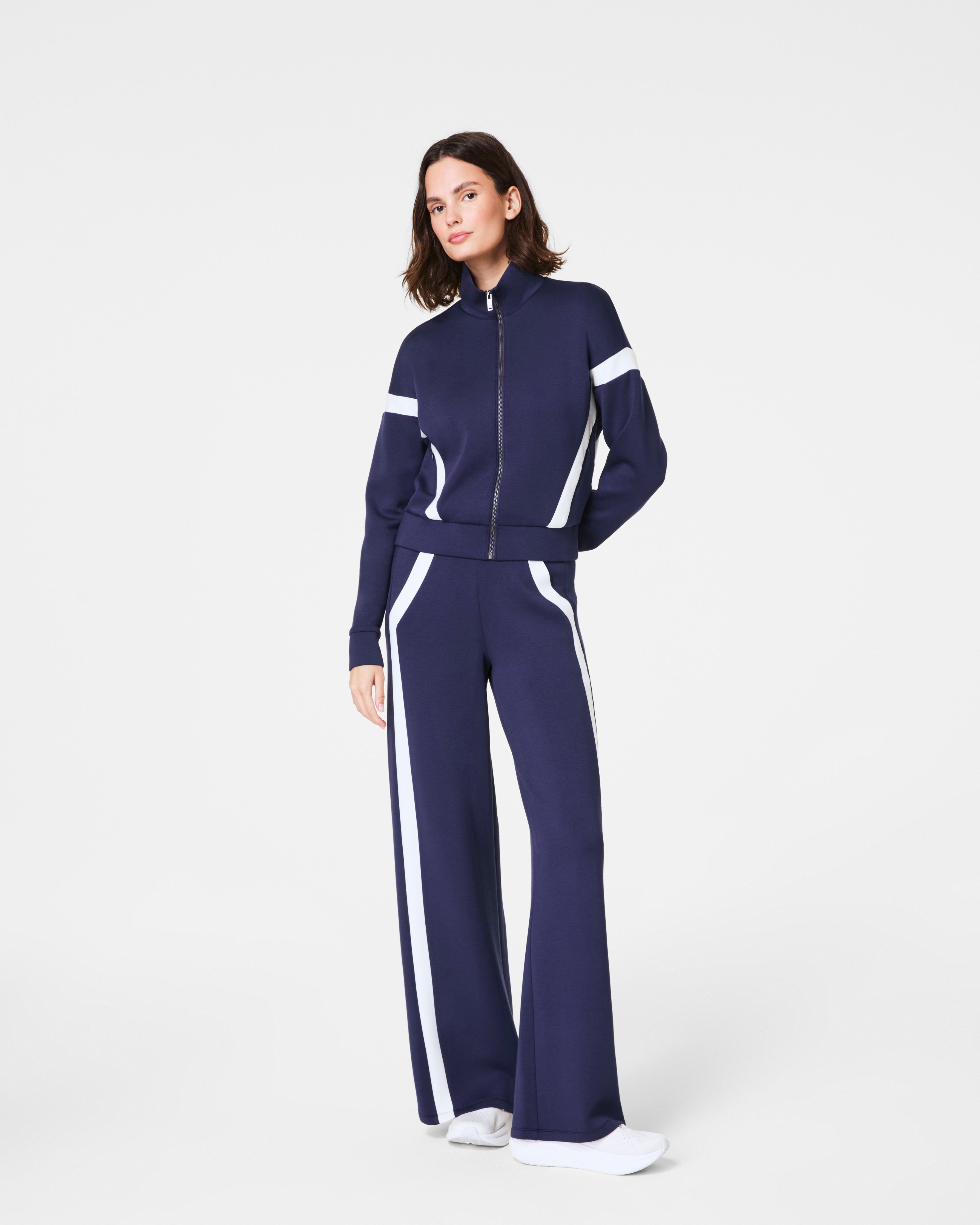 SPANX AirEssentials® Striped Track Jacket