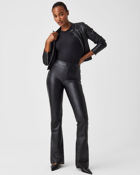 Doorbuster- She's Complicated Fleece Lined Faux Leather Leggings (Black)