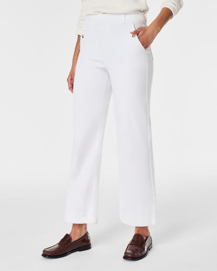 Spanx Just Expanded Its Game-Changing White Pants Collection With a Wide-Leg  Pair That's Completely Opaque
