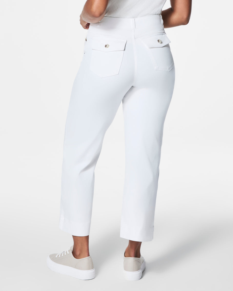Twill Cropped Pant – Stretchy & Sleek Fit | SPANX