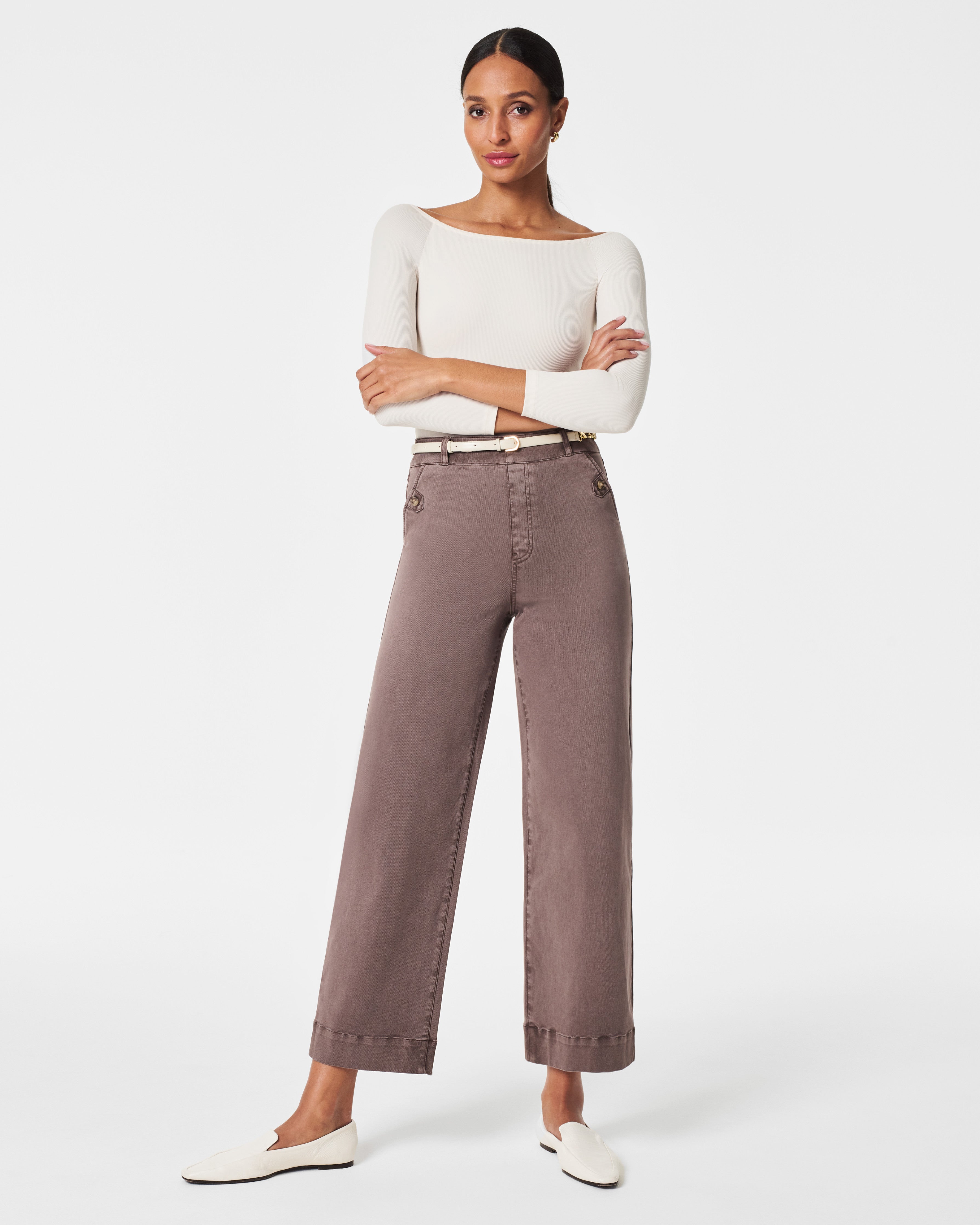 glamb Easy cropped hem tack pants L
