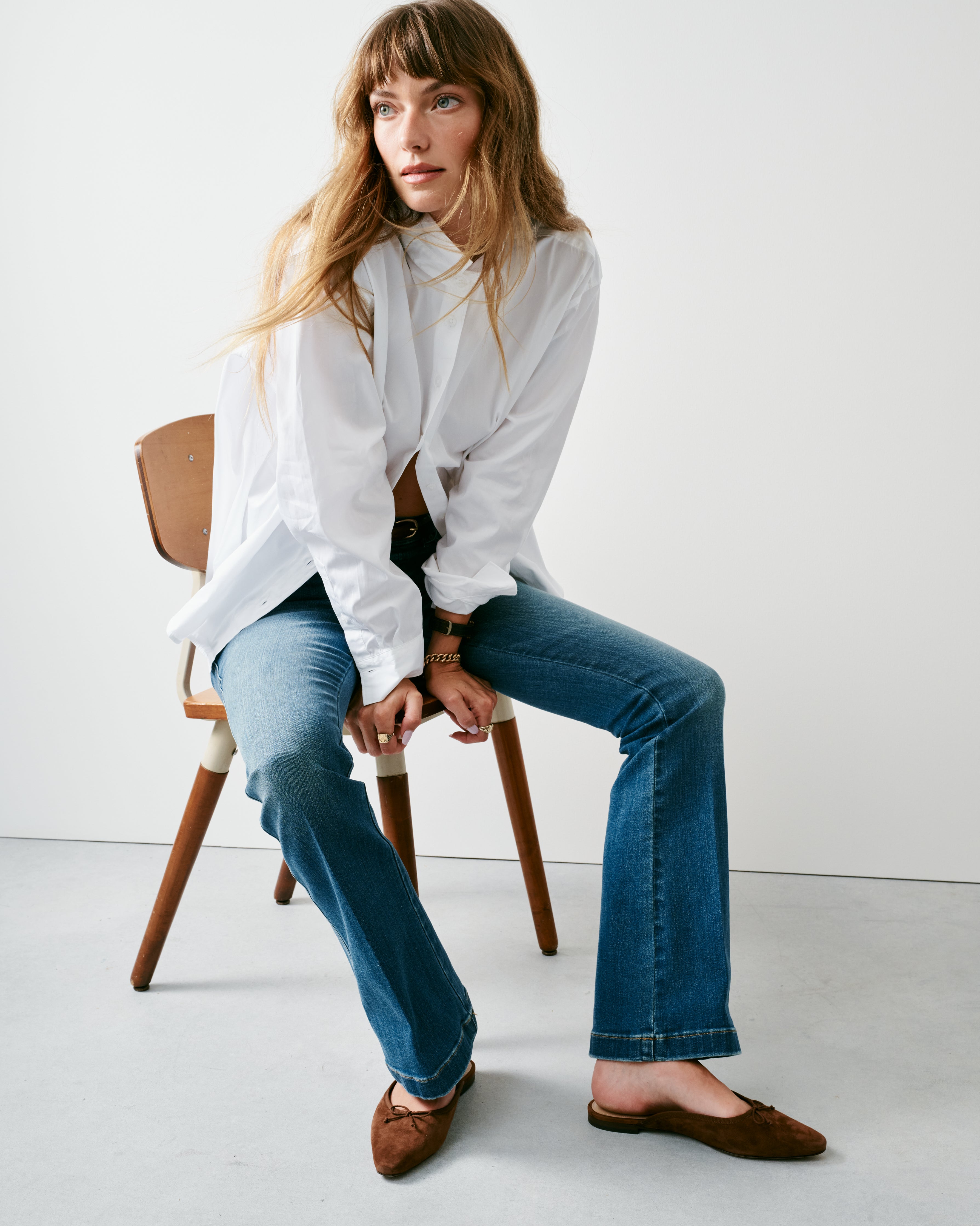 人気商品の Vintage – Jeans Cut Boot Pull-On Indigo SPANX® | Fit パンツ