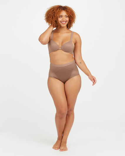 SPANX Everyday Shaping Thong in Cafe Au Lait