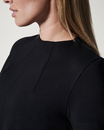 SPANX - 50171R Black Perfect Length Top Dolman 3/4 Sleeve Shirt