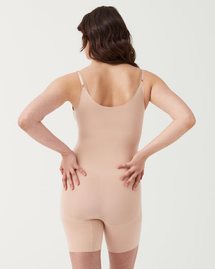 Buy Spanx Slimming Shapewear 'on Core' Sculpt, Mid Thigh Bodysuit, Very  Black Soft Nude Online at desertcartINDIA