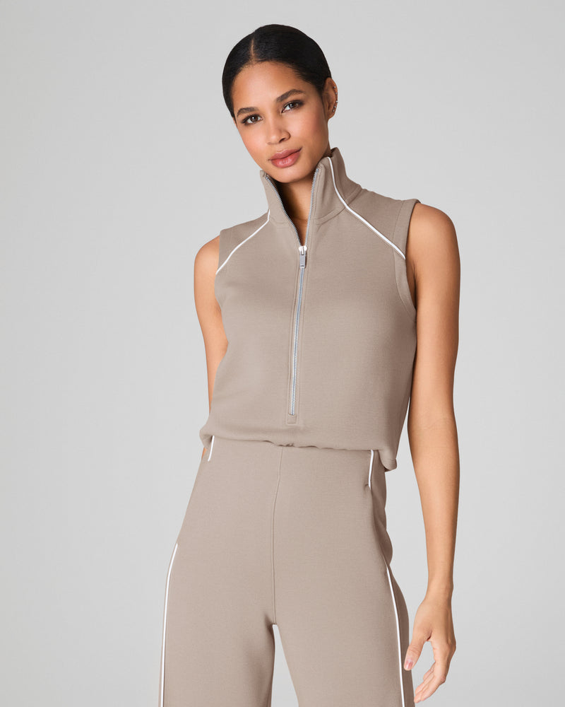 SPANX AirEssentials® Pique Sleeveless Mockneck Jumpsuit