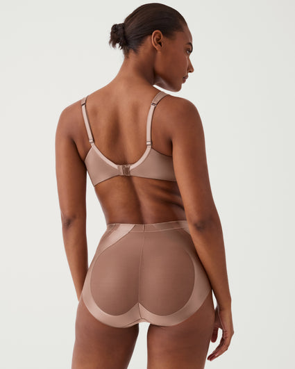 FANNYC Women Seamless Butt Lifter Panties Padded Shapewear Control Panties  Enahncing Body Shaper Boyshort Underwear Briefs Up To Size 3XL,Black /Beige  