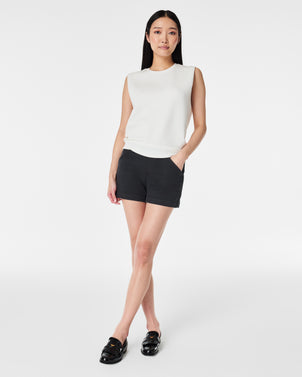Spanx Size XL Stretch Twill Shorts 4 Inch in White