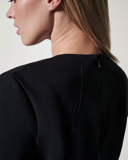 Buy Spanx Sunshine Short Sleeve Zipper Top Tshirt - Black At 35% Off