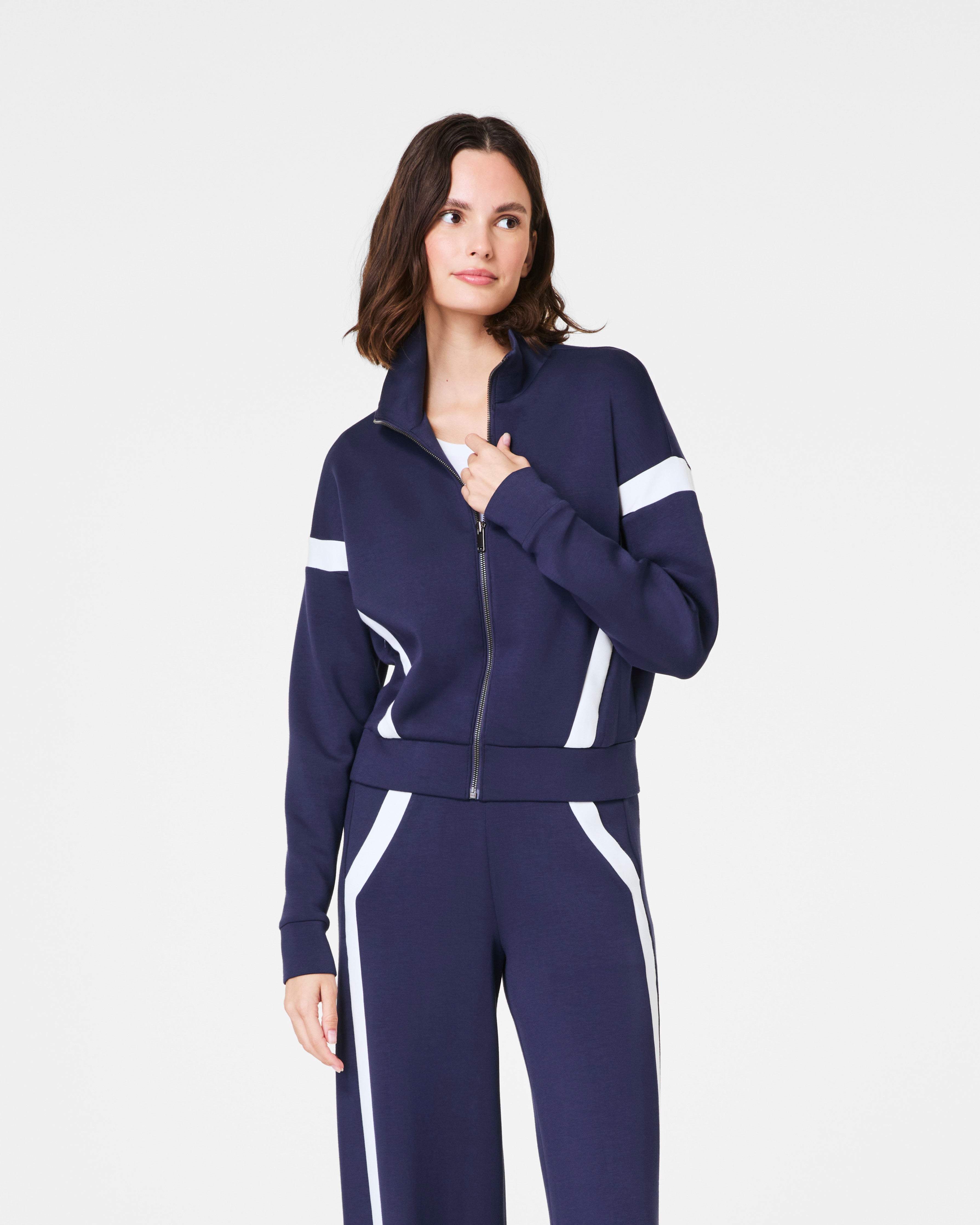 SPANX AirEssentials® Striped Track Jacket