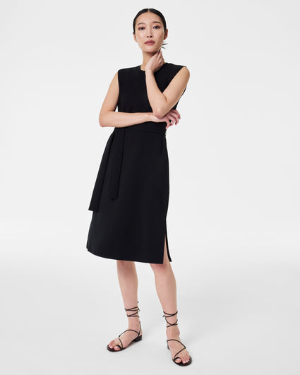 SPANX BLACK Leather-Like Sleeveless Sheath Dress SZ M NWT – AGRI STAR S.A.