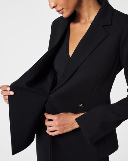 Womens Spanx Outerwear  Drape Front Very Black Jacket Very Black « Hallam  Highwater