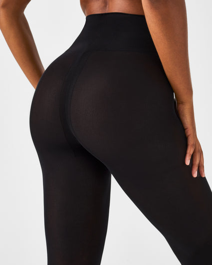  Womens Shapewear Leggings High Waist Footless Tights Tummy  Control Butt Lift Thigh Slimmer Compression Pants Black