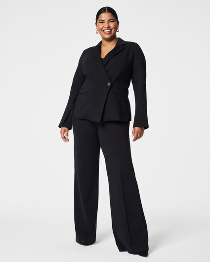 Spanx® The Perfect Pant, Wide Leg In Charcoal Heather – Love Marlow
