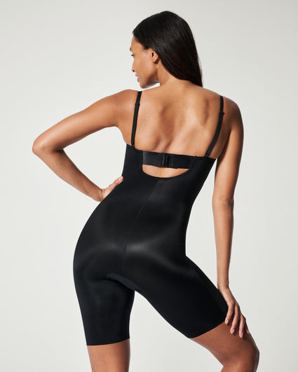 Suit Your Fancy Shaping Strapless Cupped Mid-Thigh Bodysuit – Spanx