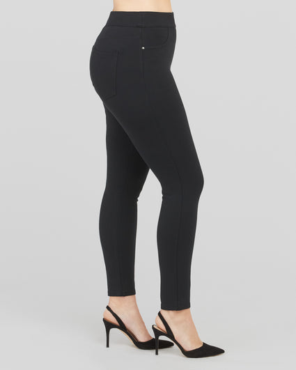 Spanx The Perfect Black Pant, Ankle Sequin Tuxedo Skinny (Medium