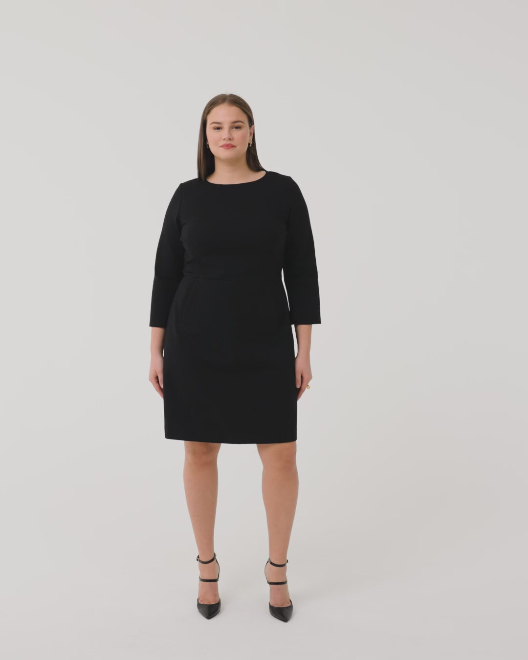 Buy SPANX® Perfect Fit 3/4 Sleeve Smoothing A Line Dress from Next  Luxembourg