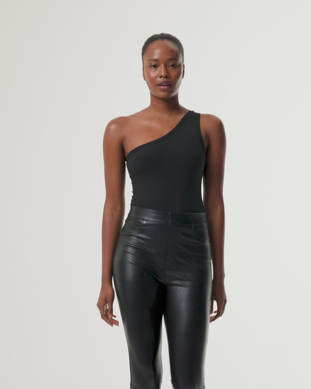 Spanx Leather-Like Flare Pant- Black – forposhsake