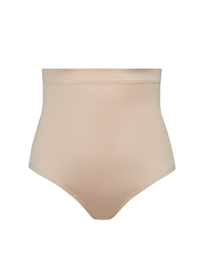 Red Hot by Spanx Thintuition High-Waisted Brief Pure Beige LG, Pure Beige,  Large