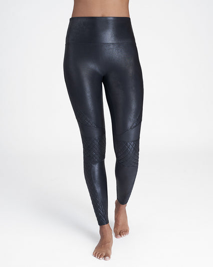 SPANX QUILTED FAUX LEATHER LEGGINGS – Dear Stella Boutique