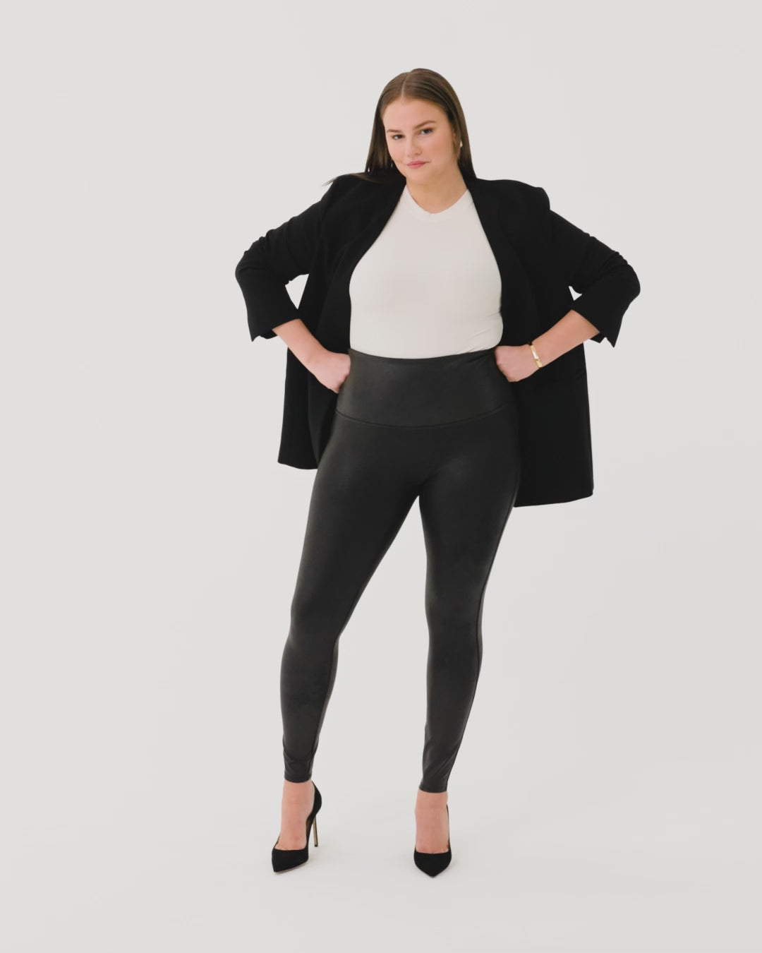 Spanx Leather Leggings Styled  International Society of Precision
