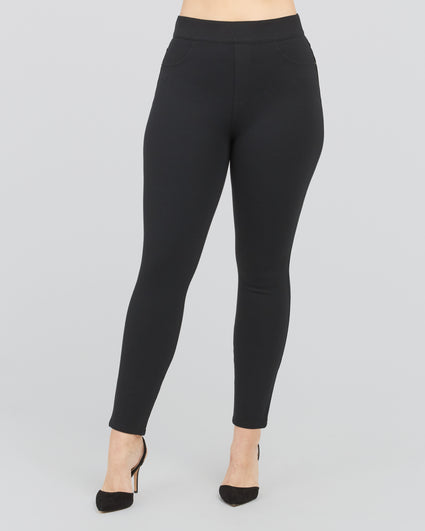 SPANX “The Perfect Pants” Ponte Ankle 4-Pocket Leggings Navy