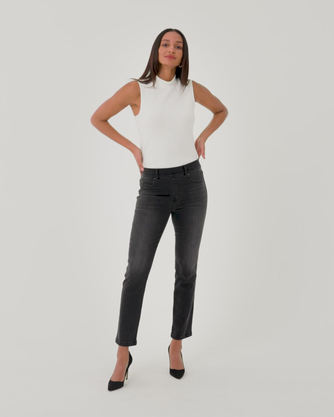 Spanx® Pull On Skinny Ankle Jean (Plus Size) at Von Maur