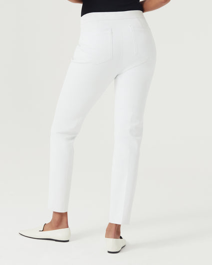 Spanx's Famous Non-Transparent White Pants Now Come in a Shorts Version